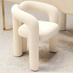 Versatile Modern Suede Accent Stool in Living Room