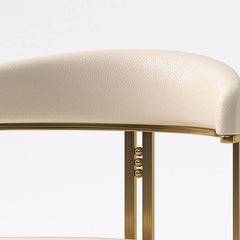 Comfortable and sleek vanity stool in stylish interior setting