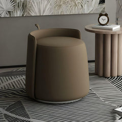 Comfortable Suede Upholstered Pouf