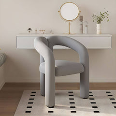 Stylish grey accent stool for modern decor