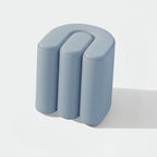 Dusty pink upholstered accent stool