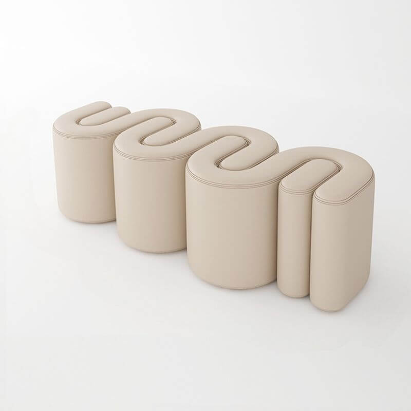 Comfortable seat of the accent stool