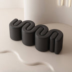 Faux leather upholstery close-up