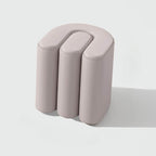 Stylish apricot accent stool