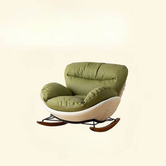 Contemporary leather rocking chair