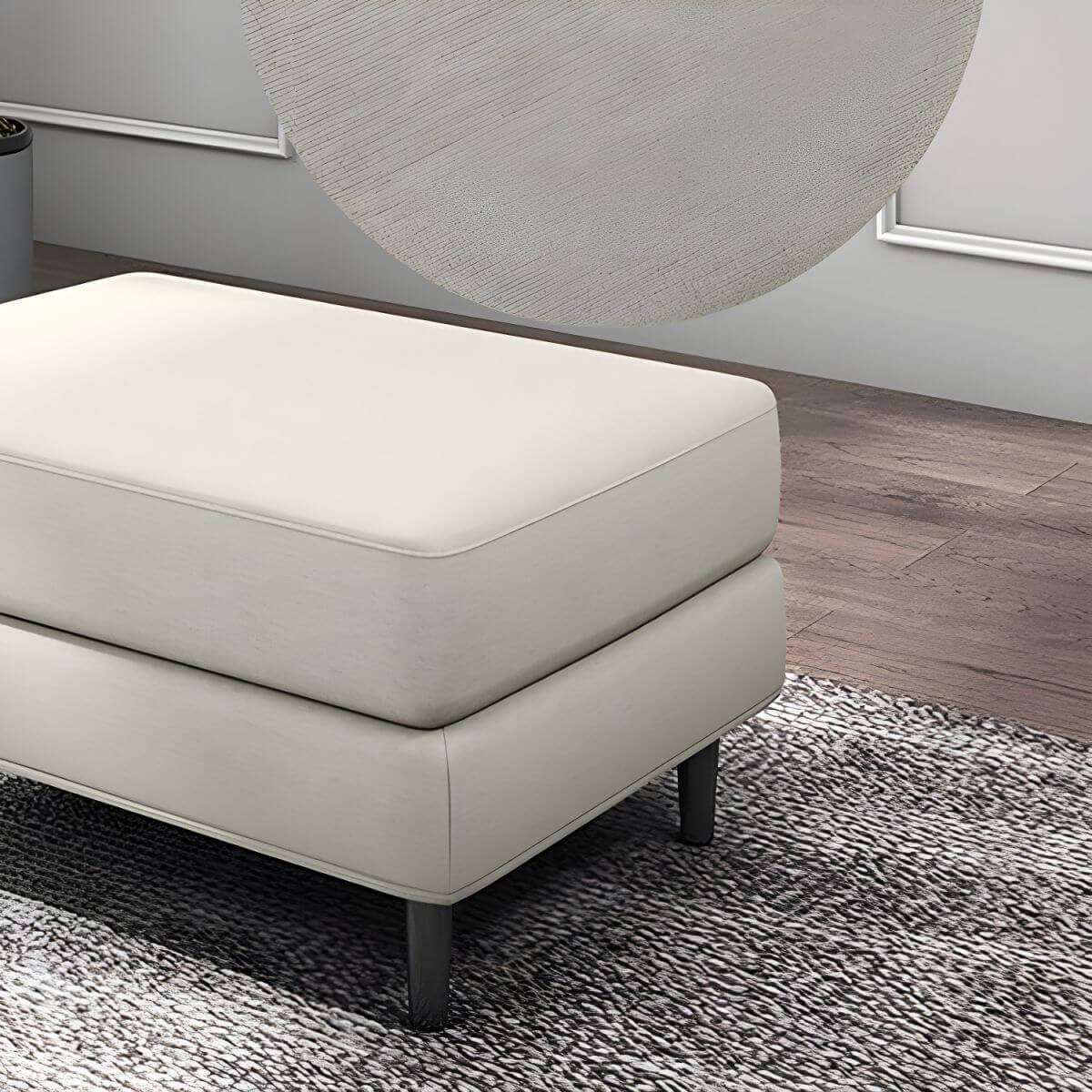 Stylish wooden frame of the modern utility stool