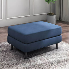 Modern Upholstered Utility Stool in Royal Blue