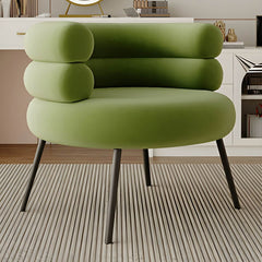 Modern upholstered vanity stool green