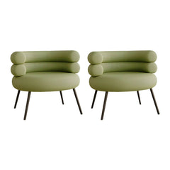 Khaki color modern vanity stool with cushion