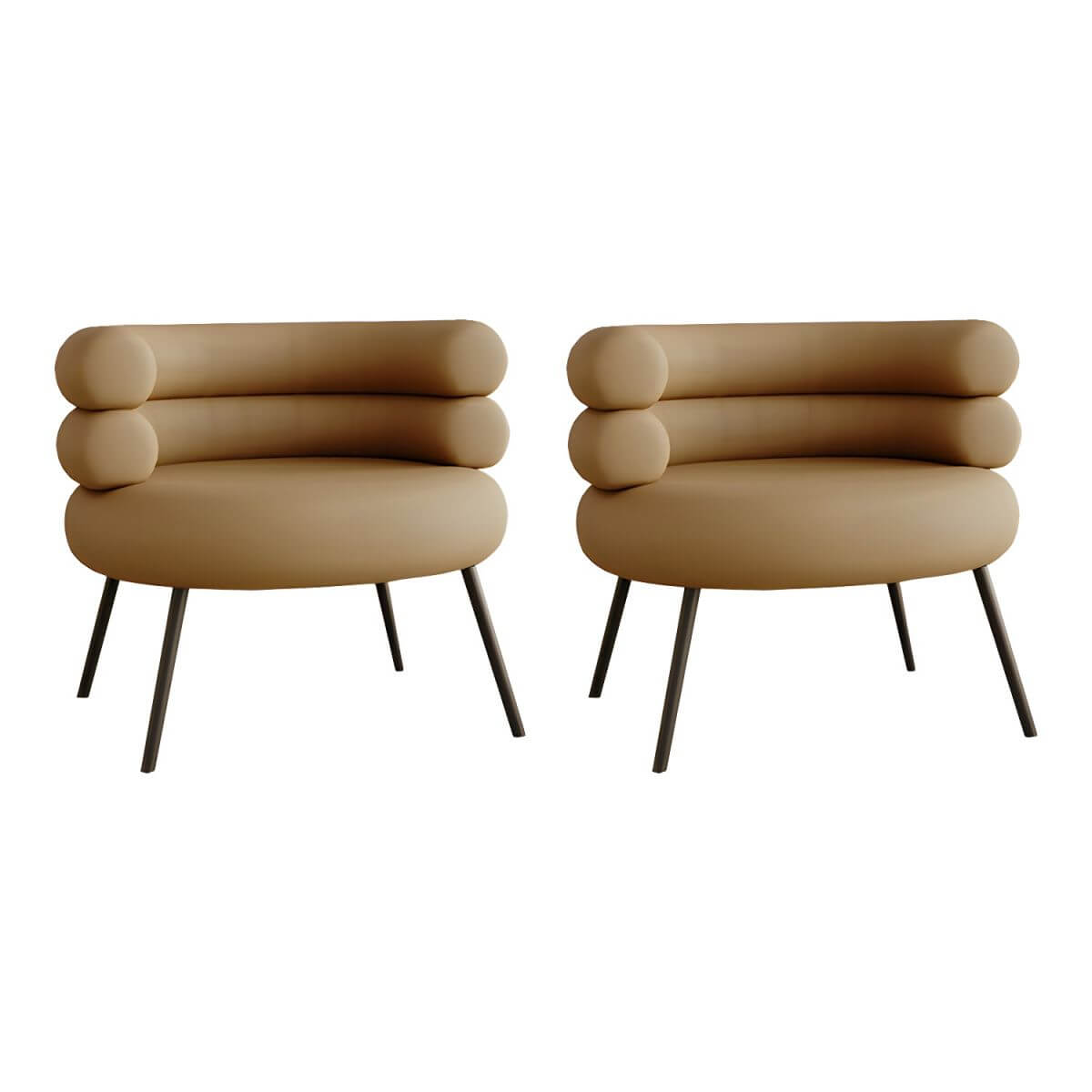 Metal frame with upholstery vanity seating