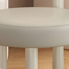 Grey Vanity Stool with Legs