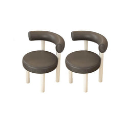 Brown Upholstered Stool in Modern Decor