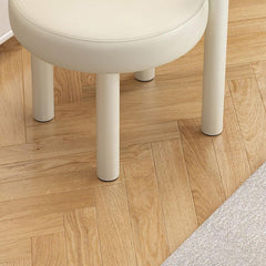 Brown Upholstered Stool in Modern Decor