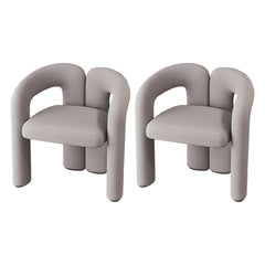 Modern Upholstered Vanity Stool in Beige