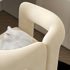 Stylish modern stool with straight legs