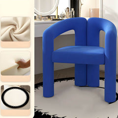 Luxurious upholstered vanity chair