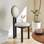Modern vanity stool front view