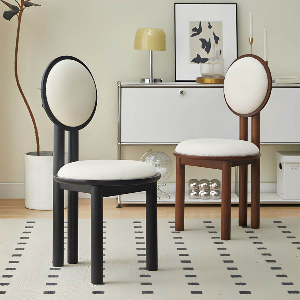Elegant vanity stool in modern decor