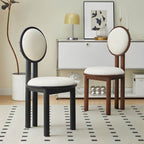 Elegant vanity stool in modern decor