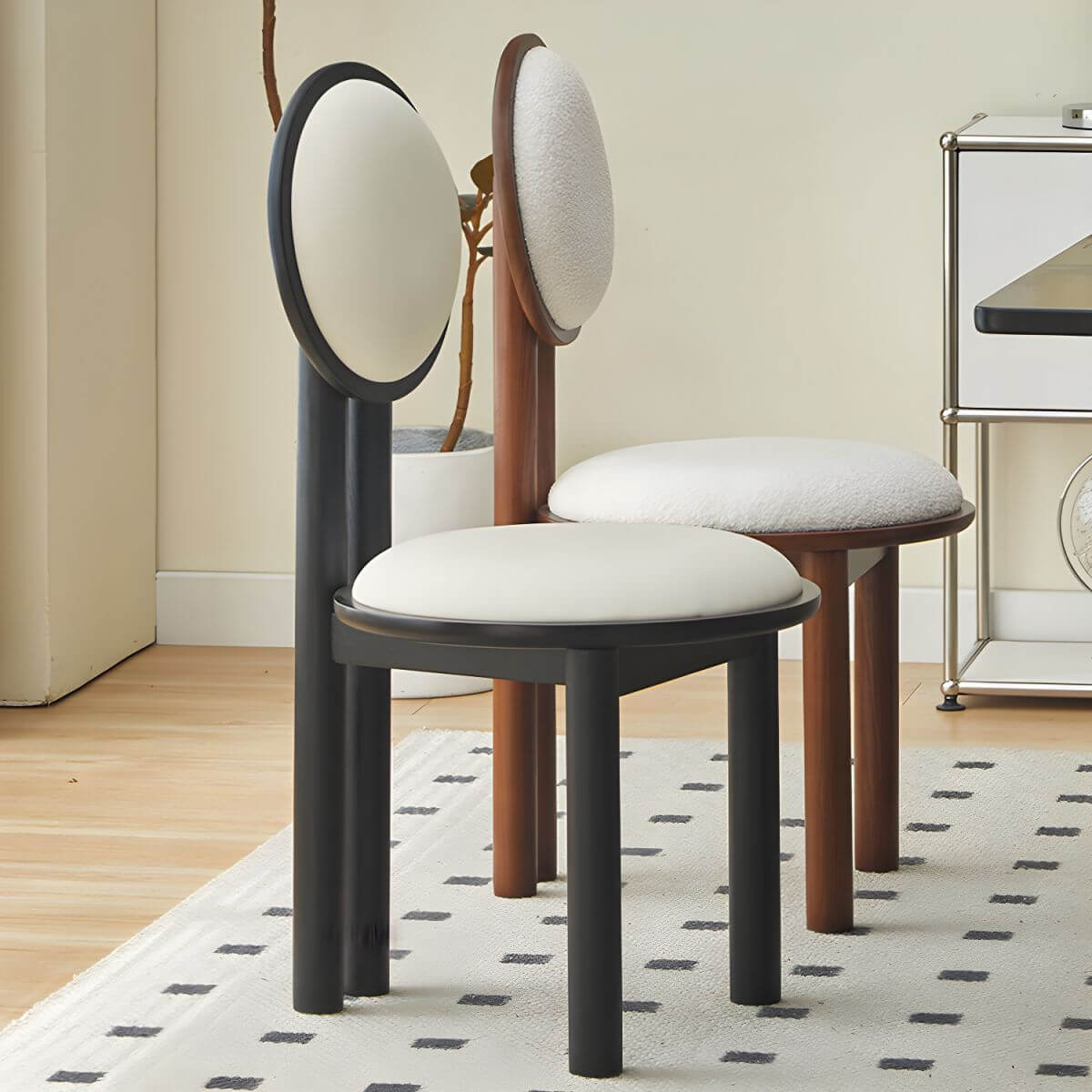 Comfortable vanity stool for beauty routine