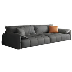 Versatile cocoa solid color sofa