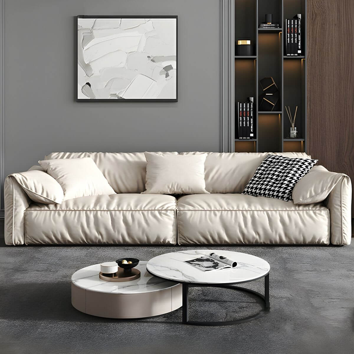 Comfortable sofa for four