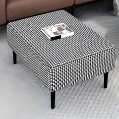 plush sponge-filled cushion ottoman