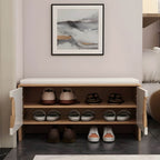 Compact design of white ottoman