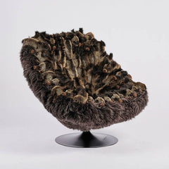 Tufted animal print chair for modern decor