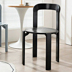 Wood accent stool highlighting craftsmanship