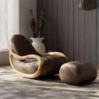 Stylish grey rocking chair for modern interiors