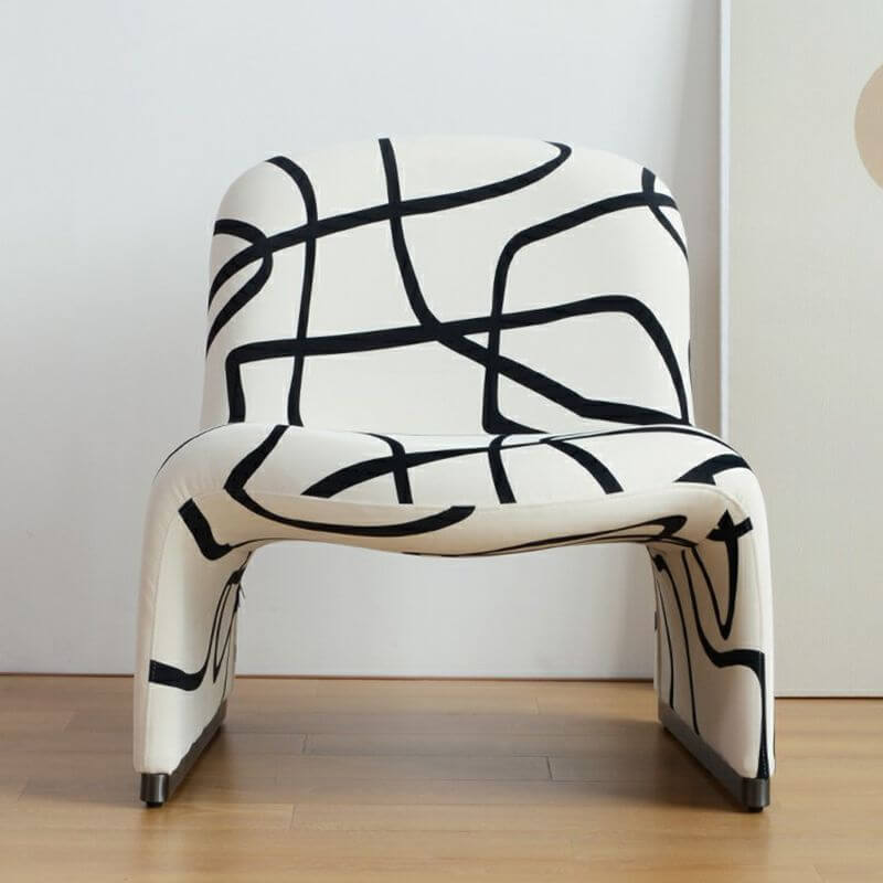 Close-up of cream cotton upholstery