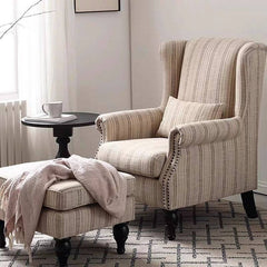 Elegant Nailhead Trim on Accent Chair