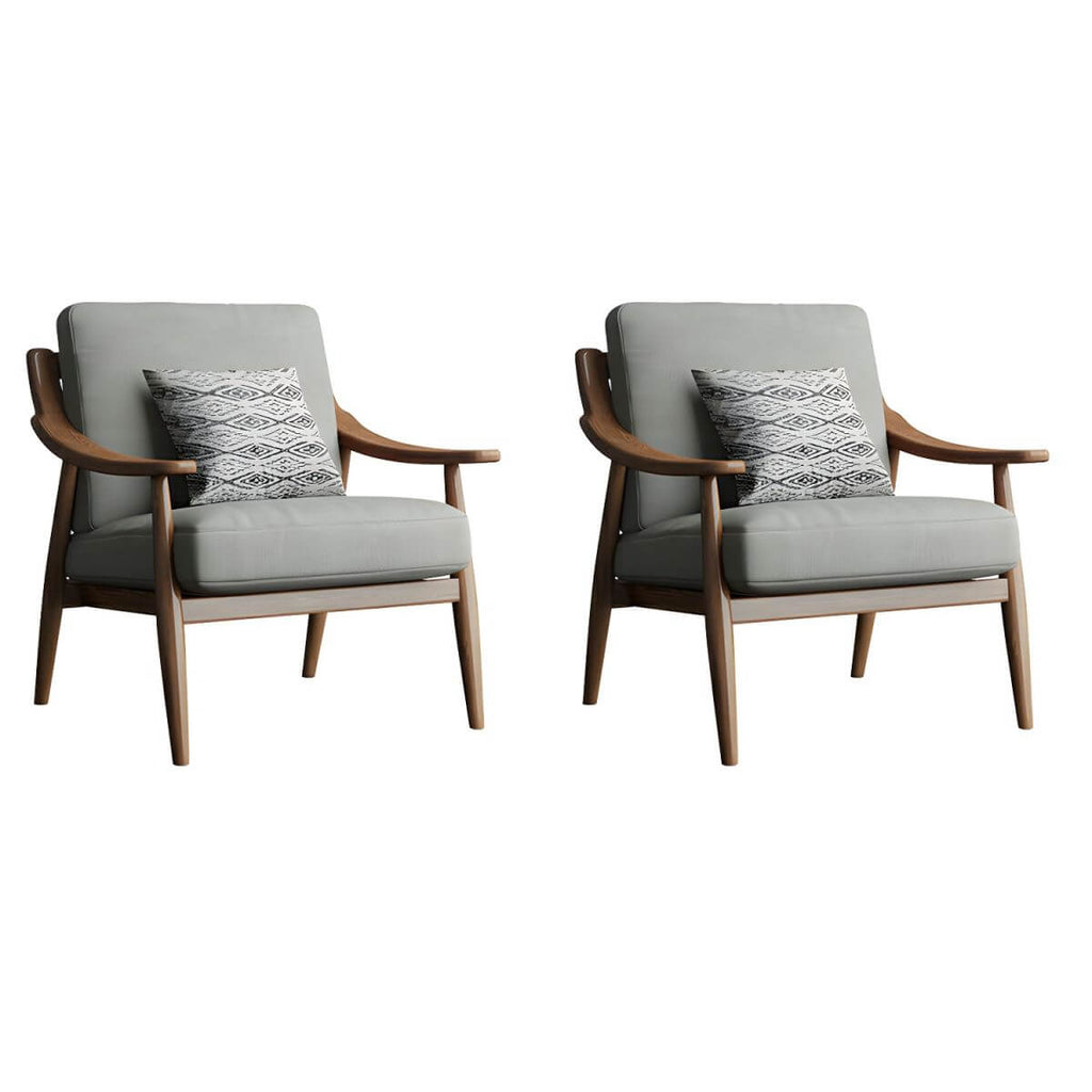 fuzzy fabric cushioned chair for home decor