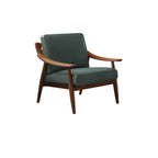 artificial leather arm chair with fixed back