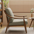 cocoa colored arm chair in living room