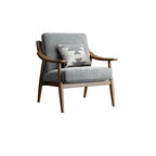 artificial leather arm chair with fixed back