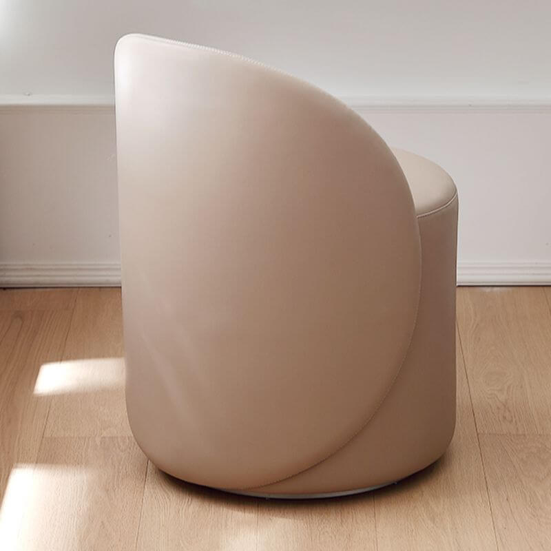 Modish accent stool in sand color Hauptbild
