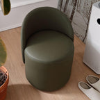 Versatile upholstered stool in home office