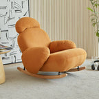 Metal leg detail of modern rocking seat