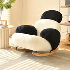 Single-seater rocking chair in vibrant colors