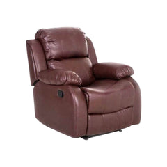 Modish Solid Color Timber Recliner Chair in Chocolate