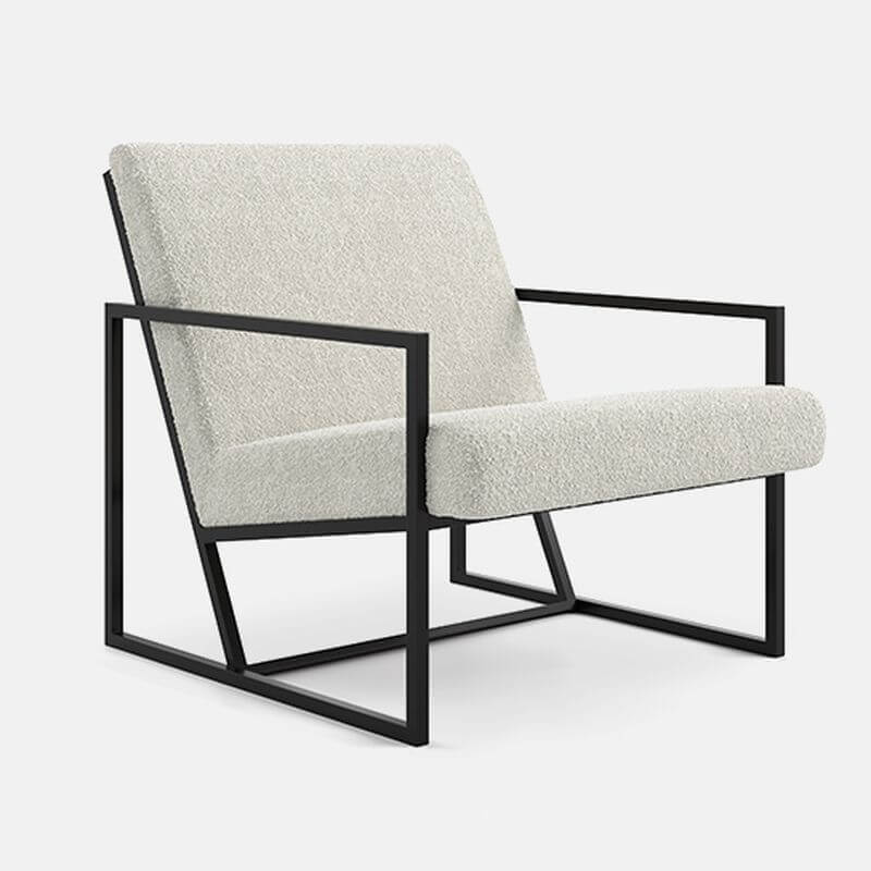 Non-Stackable White Accent Chair