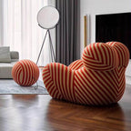 Elegant carmine arm chair design