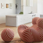 Chic cerulean arm chair for living room