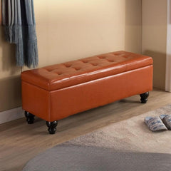 Upholstered stool with comfortable seating feature