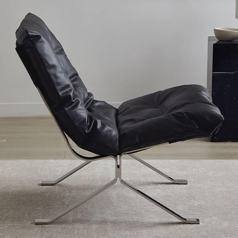 Lounge chair in reclining position