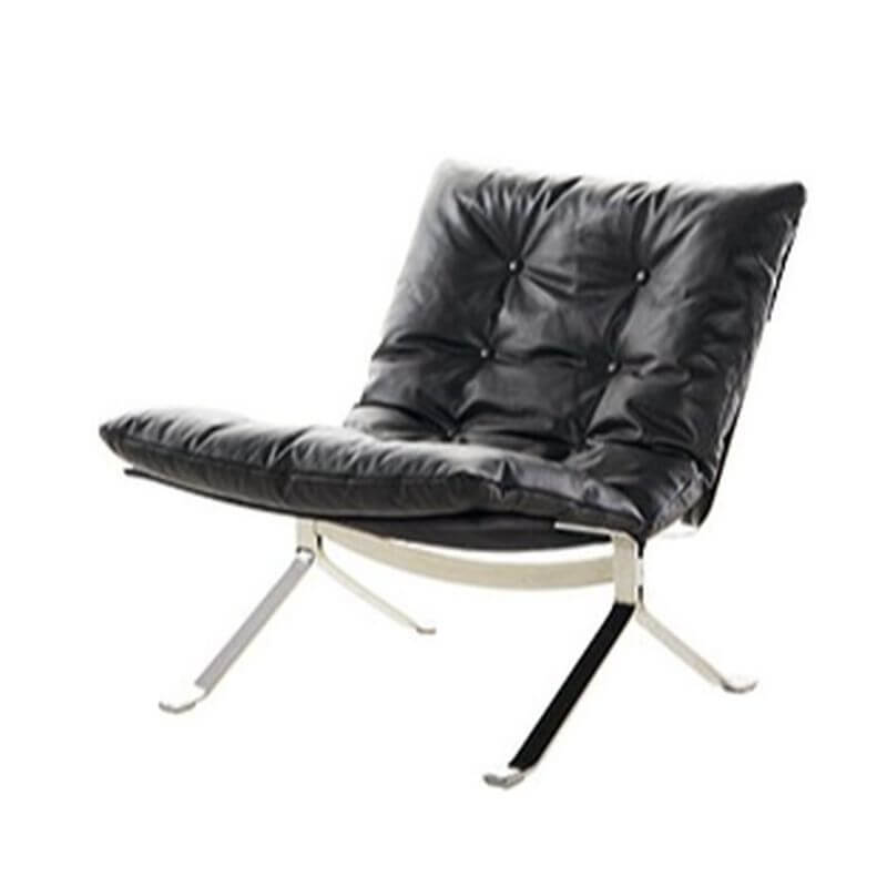 Elegant living room with Modish Tufted Lounge Chair