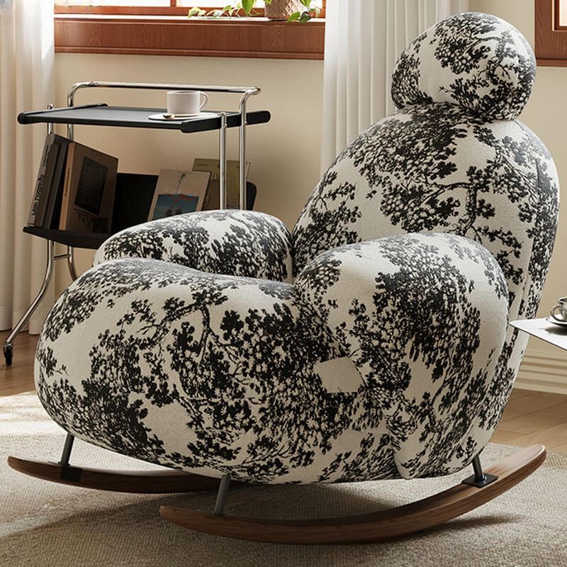 Stylish Upholstered Rocking Chair Main image