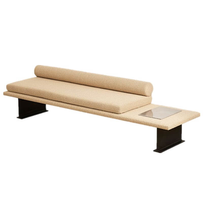 Modern living room bench with rear seat back